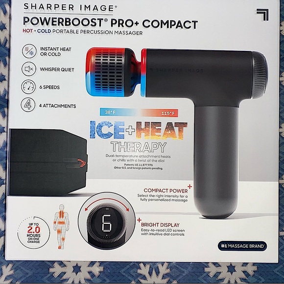 ✨The Sharper Image - Powerboost Pro+ Compact Hot & Cold Percussion Massager✨NEW✨ - Picture 6 of 16